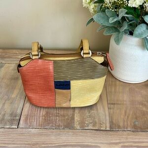 LAND Multi-Color Patchwork Mini Leather Bag